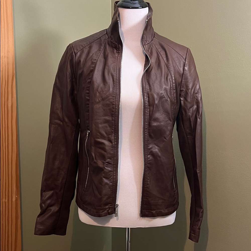 Kenneth Cole Faux Leather Jacket